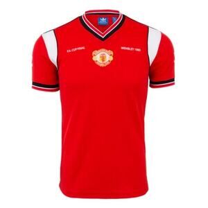 ADIDAS ORIGINALS MANCHESTER UNITED WEMBLEY 1985 F.A. CUP FINAL JERSEY NEW MD M